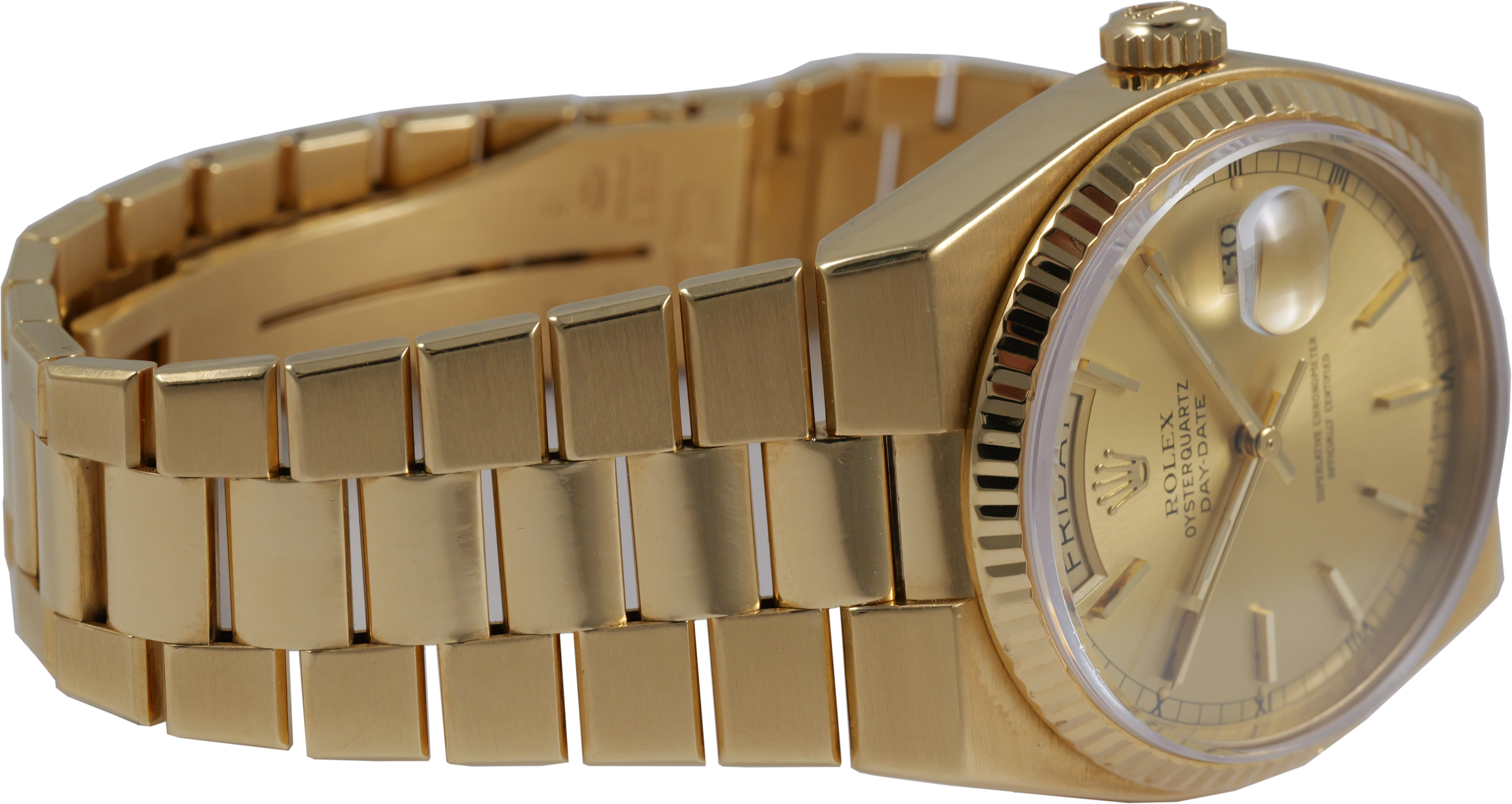 Rolex OysterQuartz Day-Date Yellow Gold Champagne (Rolex Serviced 2025) 19018